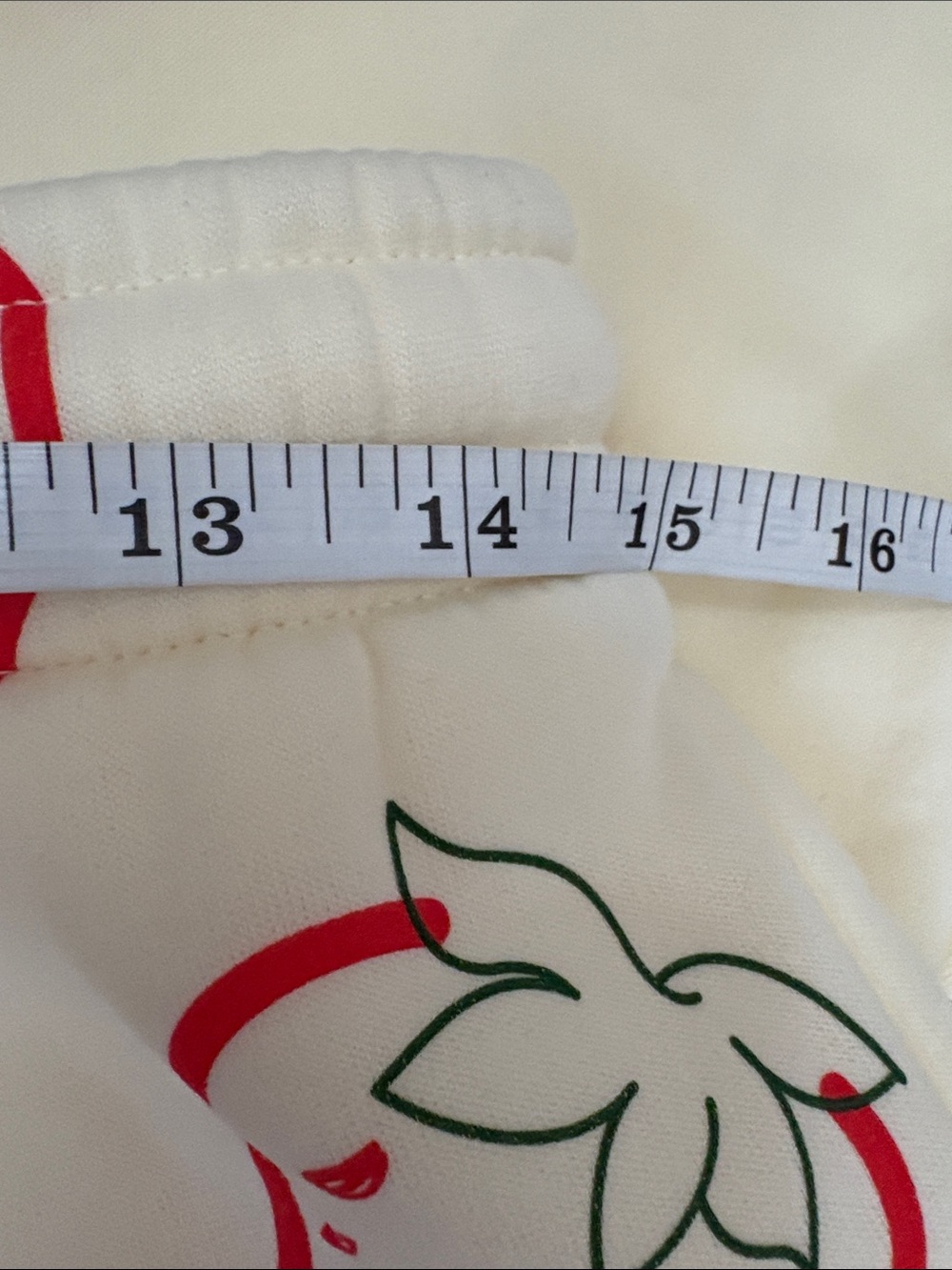 Strawberry-Print Pajama Set - Cream & Red NWOT - Picture 8 of 10